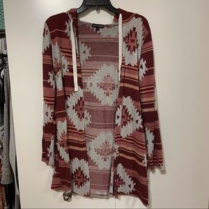 Aztec Print Cardigan